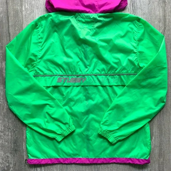 π₯π₯STUSSY - HONEY COMB HOODED WINDBREAKER JACKETπ₯π₯ - Picture 3 of 10